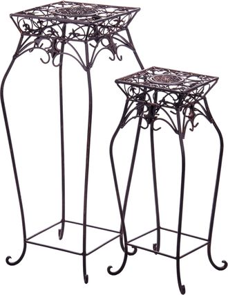 OEM Juego De Mesas De Metal Negro Vintage Para Flores