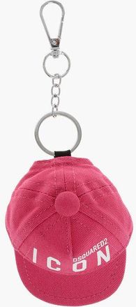 Dsquared2 Keychain ICON with Cotton Twill Hat Pendant size One Size
