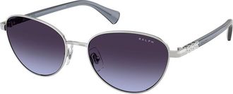 Ralph Lauren RA4150 90014Q Womens Sunglasses Silver Size 55