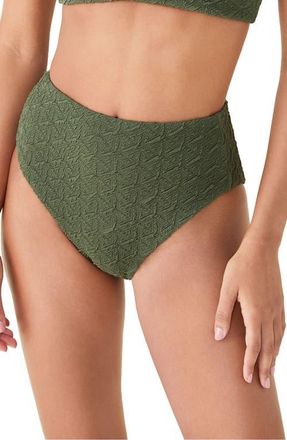 Andie Swim The High Rise Bikini Bottoms in Thyme at Nordstrom, Size 3X-Large