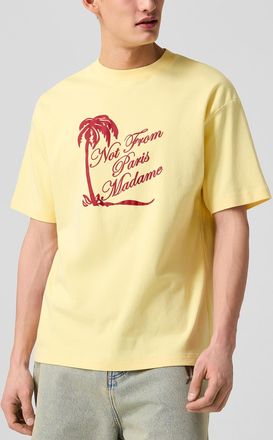Dr&ocirc;le de Monsieur Mens Palm trees slogan T-shirt