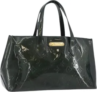 Louis Vuitton Pre-owned Handbags, female, Blue, Size: ONE SIZE Pre-owned Vintage Patent Leather Hand Bag