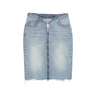 Alexander Wang Zip Raw-hem Skirt