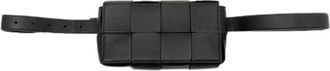 Bottega Veneta Pre-owned Belt Bags, female, Black, Size: ONE SIZE Pre-owned Cassette Leather Belt Bag