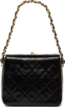 Chanel Tweedelige Cc Gequilt Lamsleer Turnlock Handtas