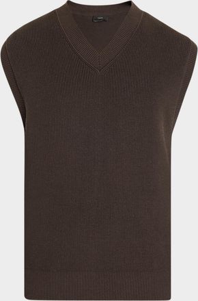 Vince Men & apos;s Cotton Rib-Knit Vest