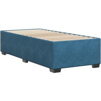 vidaXL Estructura De Cama De Terciopelo Azul 80x200 Cm Vidaxl