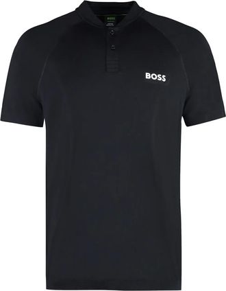 BOSS Polo con applicazione BOSS x Matteo Berrettini - Nero