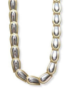 Argento Vivo All Around Convex Link Necklace in Two Tone at Nordstrom Rack
