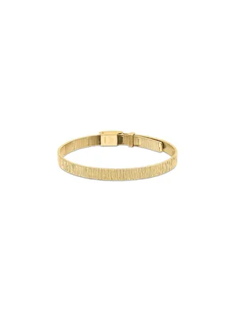 Calvin Klein Womens Textured Linear Bracelet - Metallic - OS