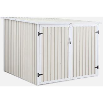 Sweeek Sweeek - Capanno per biciclette in acciaio zincato con kit di ancoraggio - 4 biciclette