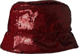 Dolce & Gabbana Bucket Cap - Dames - Hoeden - Rood - ONE Size - Nylon - Accessoires