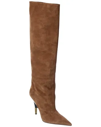 Khaite Bella Suede Knee-High Boot