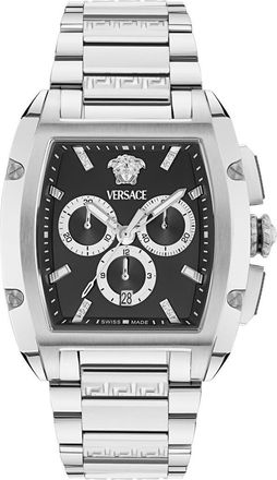 Versace Dominus Chronograph Bracelet Watch, 42mm x 50mm in Stainless Steel at Nordstrom