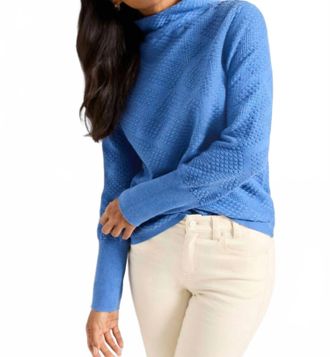 Nic+Zoe Textured Diamonds Sweater In Mineral