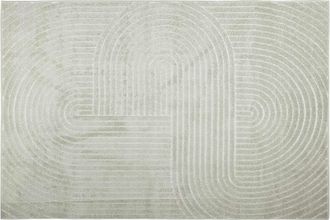 vidaXL Alfombra Para Interiores Y Exteriores Palmeras Verde Poli&eacute;ster Vidaxl