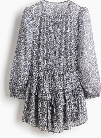 H&M Volantkleid - White