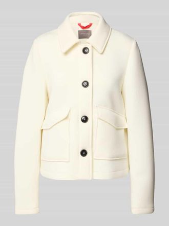 Christian Berg Regular Fit Jacke mit Umlegekragen und Eingrifftaschen in Offwhite, Gr&ouml;&szlig;e 46