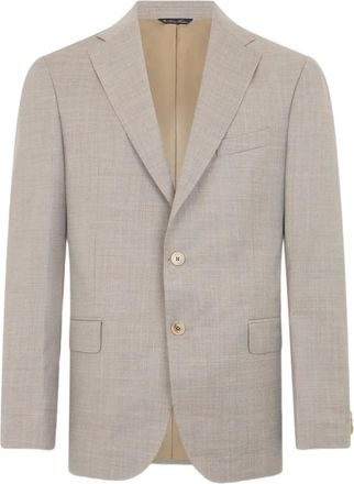 Brooks Brothers Blazer monopetto in lana - Marrone