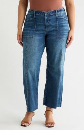 Kut from the Kloth Lily High Waist Wide Leg Jeans in Marigold at Nordstrom Rack, Size 16W