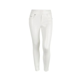 Freddy Pantaloni N.O.W. skinny vita media in Similpelle Lucida Bianca