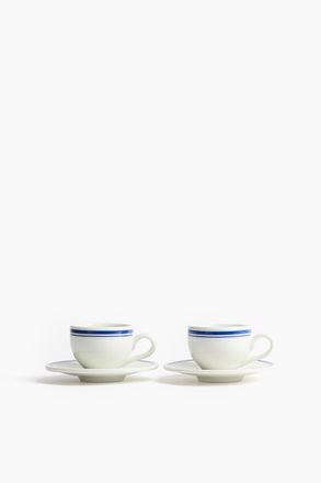 H&M 2er-Pack Espressotassen und Unterassen - Blue