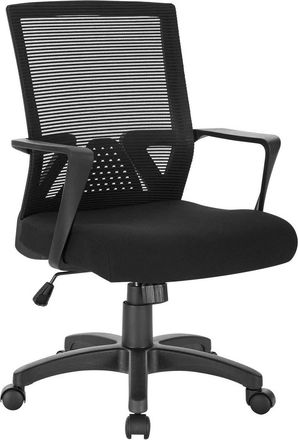 Woltu Woltu Sedia Ufficio Ergonomica Con Ruote E Braccioli Sedia Da Scrivania Girevole Nero