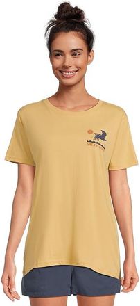 Salty Crew Lunch Time Boyfriend T-Shirts Womens Clothing Dusty Gold : LG, Cotton/Jersey