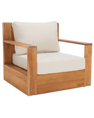 Safavieh Couture Kauai Brazilian Teak Patio Chair