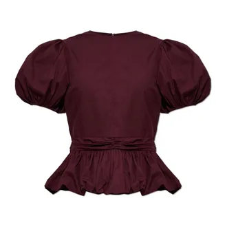 Rotate Rotate Birger Christensen, Dames, Blouses & Shirts, Rood, Maat: XS Katoen