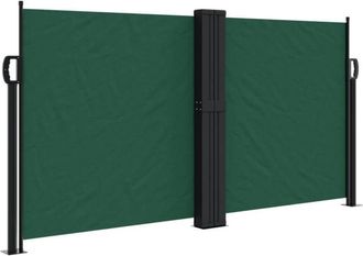 vidaXL Toldo Lateral Retr&aacute;ctil Verde Oscuro 120x1200 Cm Vidaxl
