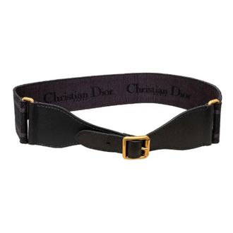 Dior Pre-owned Belts, female, Black, Size: ONE SIZE Pre-owned Vintage Canvas Belt