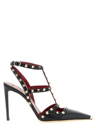 Valentino Garavani Black Calfskin High Heel Womens Pumps