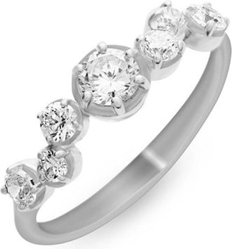Dower & Hall 18k Diamond Stargazer Ring - 0.66ct