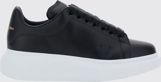 Alexander McQueen McQueen Sneakers Oversize in pelle di vitello con tallone a contrasto e logo laminato