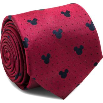 Cufflinks Inc. Mickey Mouse Silk Tie in Red at Nordstrom, Size Regular