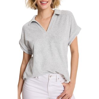 Tommy Bahama Suncoast Terry Cloth Polo in Summer Grey Heather at Nordstrom, Size X-Small