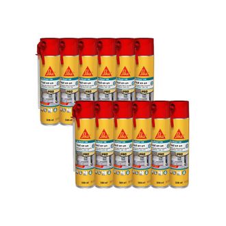 Sika Sika - Juego De 12 Espumas Expansivas Manuales Todo En Uno Boom 128 - 500ml