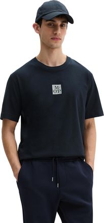Marc O'Polo T-Shirt MARC OPOLO, Herren, Gr. XXL, schwarz navy, Single Jersey, Obermaterial: 100% Baumwolle, regular fit normal, Rundhals, Shirts T-Shirt, regular 