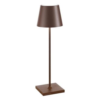 Zafferano L&aacute;mpara de mesa led zafferano recargable color corten ip65 exterior