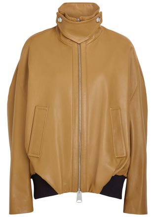 Khaite Hamett Leather Jacket - Caramel - XS (UK6 / XS)