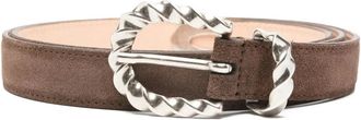 Paura Cris Riem met Gevlochten Triptiek - Heren - Riemen - Bruin - XL - Accessoires