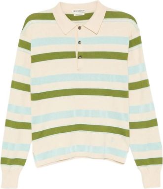 J.W.Anderson Gebreide Gestreepte Rugby Polo Top - Dames - Polos - Veelkleurig - XS - Katoen - Tops