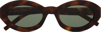 Saint Laurent Sl M136 Sonnenbrille mit ovalem Rahmen