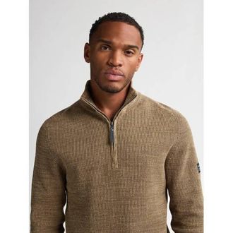 Petrol Industries trui grof gebreid kaki