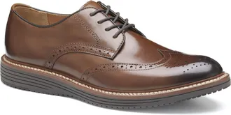 Johnston & Murphy Mens Upton Wingtip Lace Up Dress Shoe