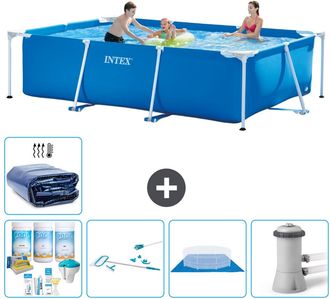 Intex Piscina Con Estructura Rectangular - 300x200x75 Cm - 7-piezas S20056
