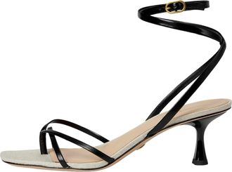 Veronica Beard Caterina Black Leather J5002L2001 Womens