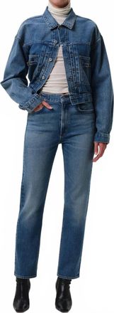 Citizens Of Humanity Horsebit Blaine Straight Leg Jeans In Alma