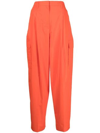 3.1 Phillip Lim poplin-texture cargo trousers - Orange